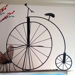old black cast iron bicycle